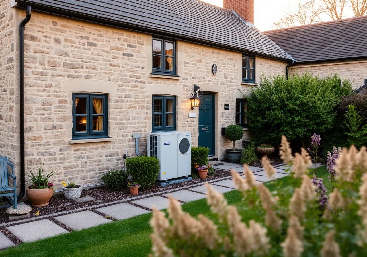 Stone cottage, oil boiler retired